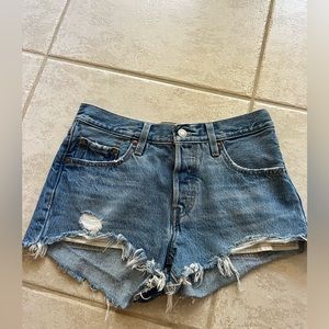 Levis Denim Cut Off Jean Shorts - size 25